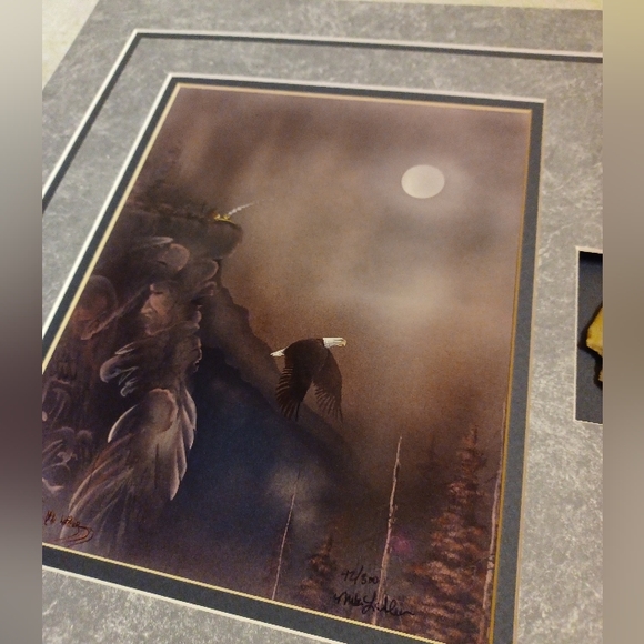 Mike Lafleur-S&N #42/300 Artwork & Arrowhead-Bald Eagle - Picture 2 of 8